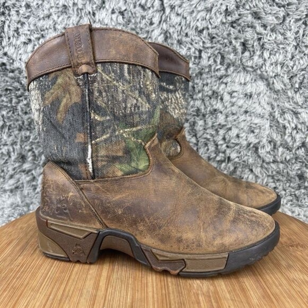 Rocky Kids Boots in Brown and Camouflage